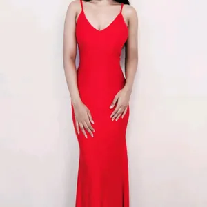 New Me Asia Red Backless Dress