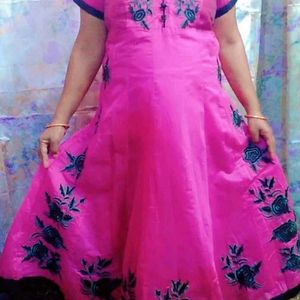 Ladies Pink Frock Kurti