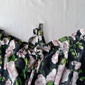 New Korean Off Shoulder Floral Bardot