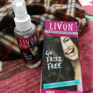 LIVON ANTI FRIZZ SERUM, FOR ALL HAIR TYPES