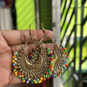 Multicolour Big jhumka