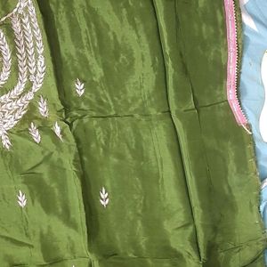 Pure Upada  Silk Jaipuri Suit