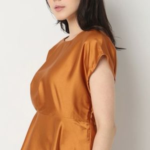 Vero Moda Copper Toned Extended Sleeves Top