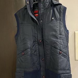 Navy Blue Puffer Jacket