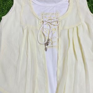 Beautiful Chiffon Top For 4-5 Years Old