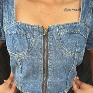 Beautiful Denim Corset