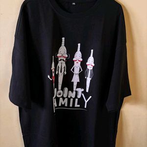 Joint Family Printed Cotton 210 Gsm Oversized Tshi