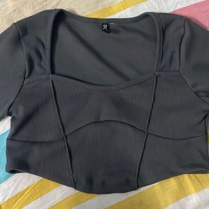 H&M Corset Type Crop Top