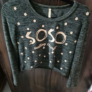 Soso Green-olive Multicolour Top