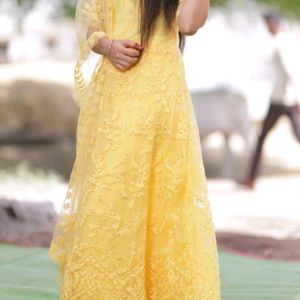 Yellow Anarkali Dress