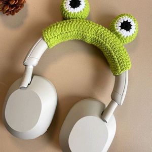 Crochet Frog Headphone Cover!!