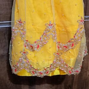 New Yellow And Pink Lehenga