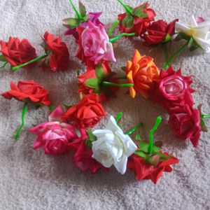 Combo Of Beautiful Duplicate Rose Flowers For Hair