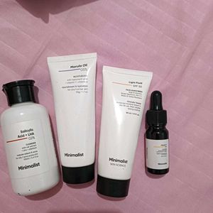 Set Of Skin Care Minimalist.