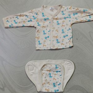 Baby Dress Set With Bibs 0-3 Months