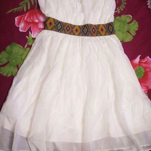 White Navajo Tube Top Dress