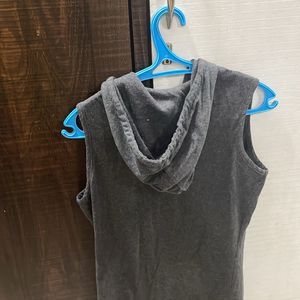 Grey Hoodie Sleeveless Tshirt