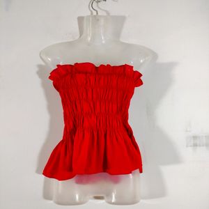 Red Casual Top (Women's)