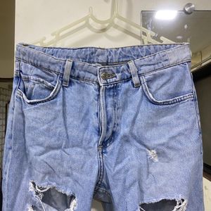 Ribbed jeans, waist (28-30)