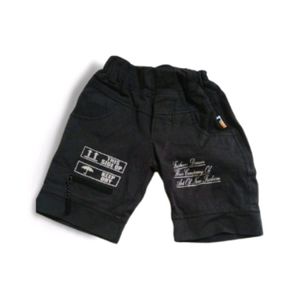 Grey Toddler Shorts with Printed Designs