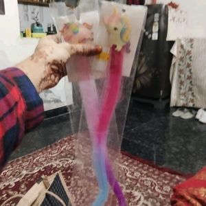 Rainbow Unicorn Colour Full Hair Extensions