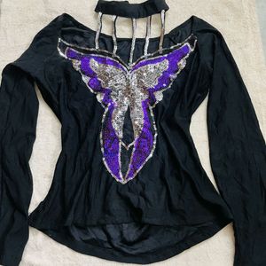 Women  Butterfly Top