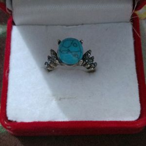 Blue Stone  Aesthetic Ring