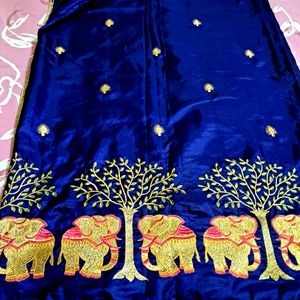 Navy Blue Saree