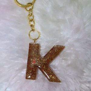Resin Keychain With Glitter