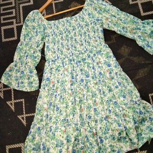 Victorian Ditsy Floral Print Dress