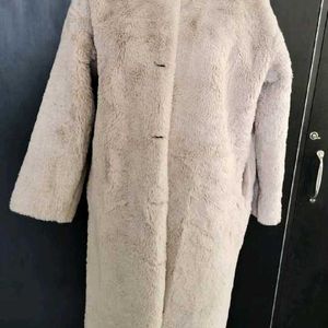 Beige Fur Coat Women🎀