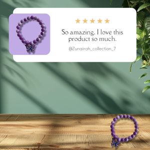 Purple Butterfly Bracelet