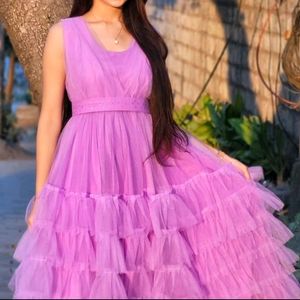 Ruffle Gown 💜 Free HairAccessories 🥰