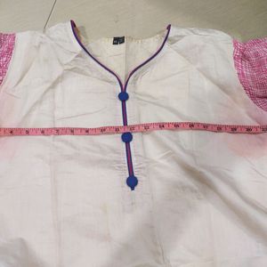 White Pink Kurti