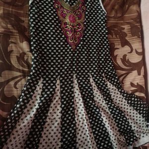 Anarkali Sleeveless Kurti