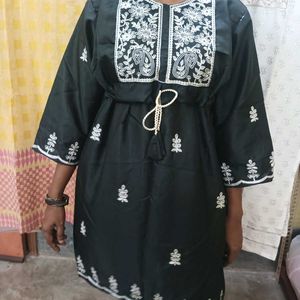 New Short Chikankari Kurti