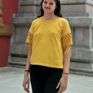 Beautiful Yellow Top For Women