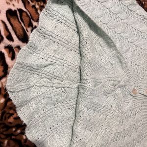 Sage Off Shoulder Green Cardigan