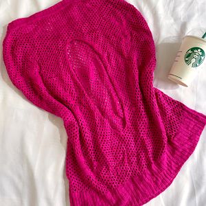 Pinterest Crochet Rose Back Designer Pullover