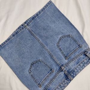 Denim Skirt - Light Blue