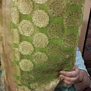 Green Banarasi Saree