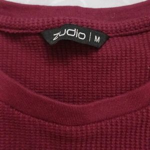 Maroon Zudio Top