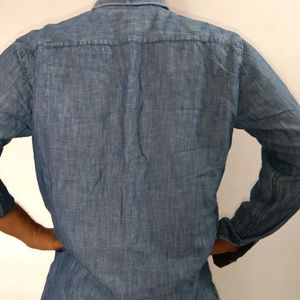 Cotton Denim Colour Shirt For Men & Women Overcoat