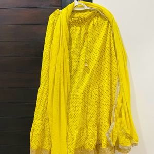 beautiful designer piece yellow lehnga