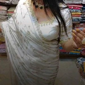 Beautiful handwork  Saree