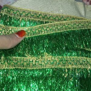 Green Lace 6 To 7 Meter Not Used New Laces