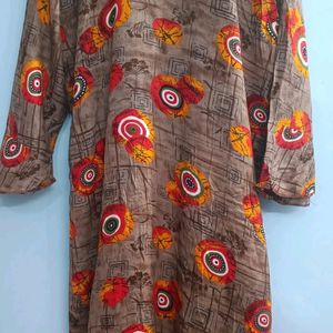 Rayon Jaipuri Print Kurti