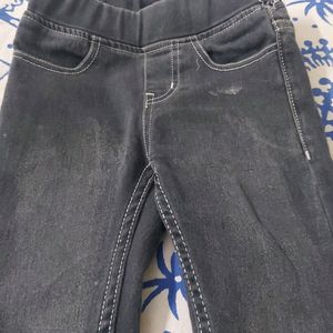 Charcoal Black Slim Fit Jeans| 3-4 Years Old