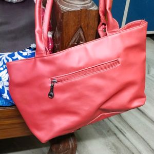 Lovely Rose Pink Colour Handbag