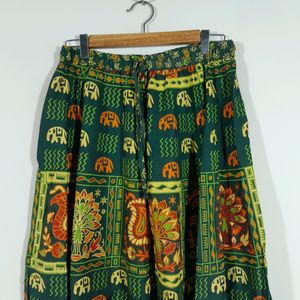 Green Plazzo Pant For Women's